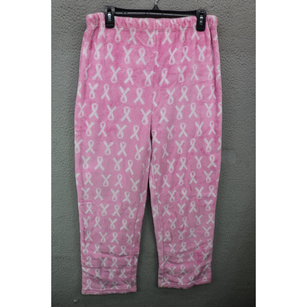 Hotel Spa Soft Fleece Lounge/Pajama Pants-Large-Cancer Print-Soft-Cozy Chic